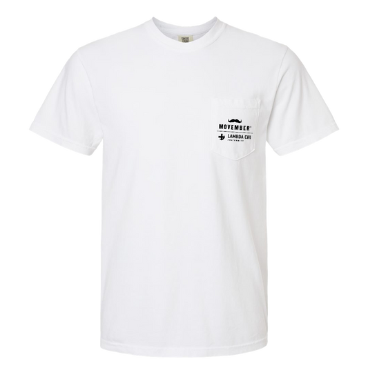Lambda Chi Alpha | Movember Pocket T-Shirt, Short Sleeve