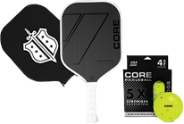 Phi Delta Theta | CORE Reaction Pro Paddle with Cover and Pickleball Set