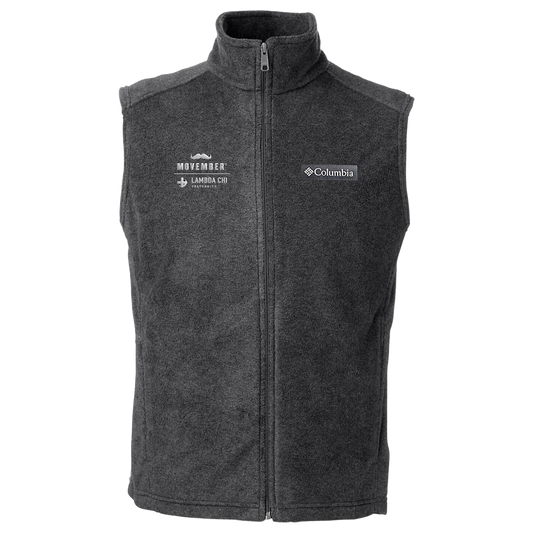 Lambda Chi Alpha | Movember Columbia Men’s Steens Mountain™ Fleece Vest, Charcoal