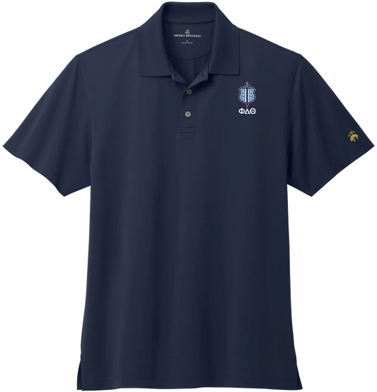 Phi Delta Theta | Brooks Brothers Mesh Pique Performance Polo