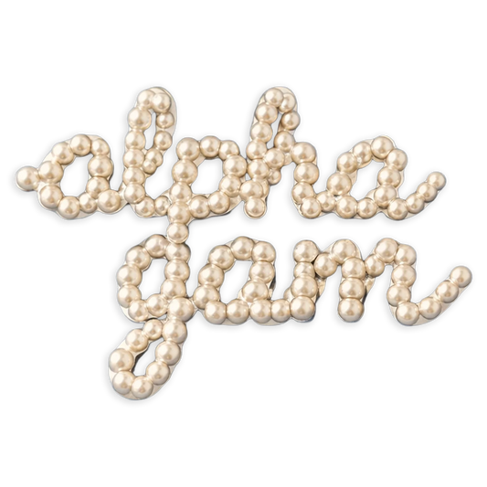 Alpha Gam Script Pearl Broach